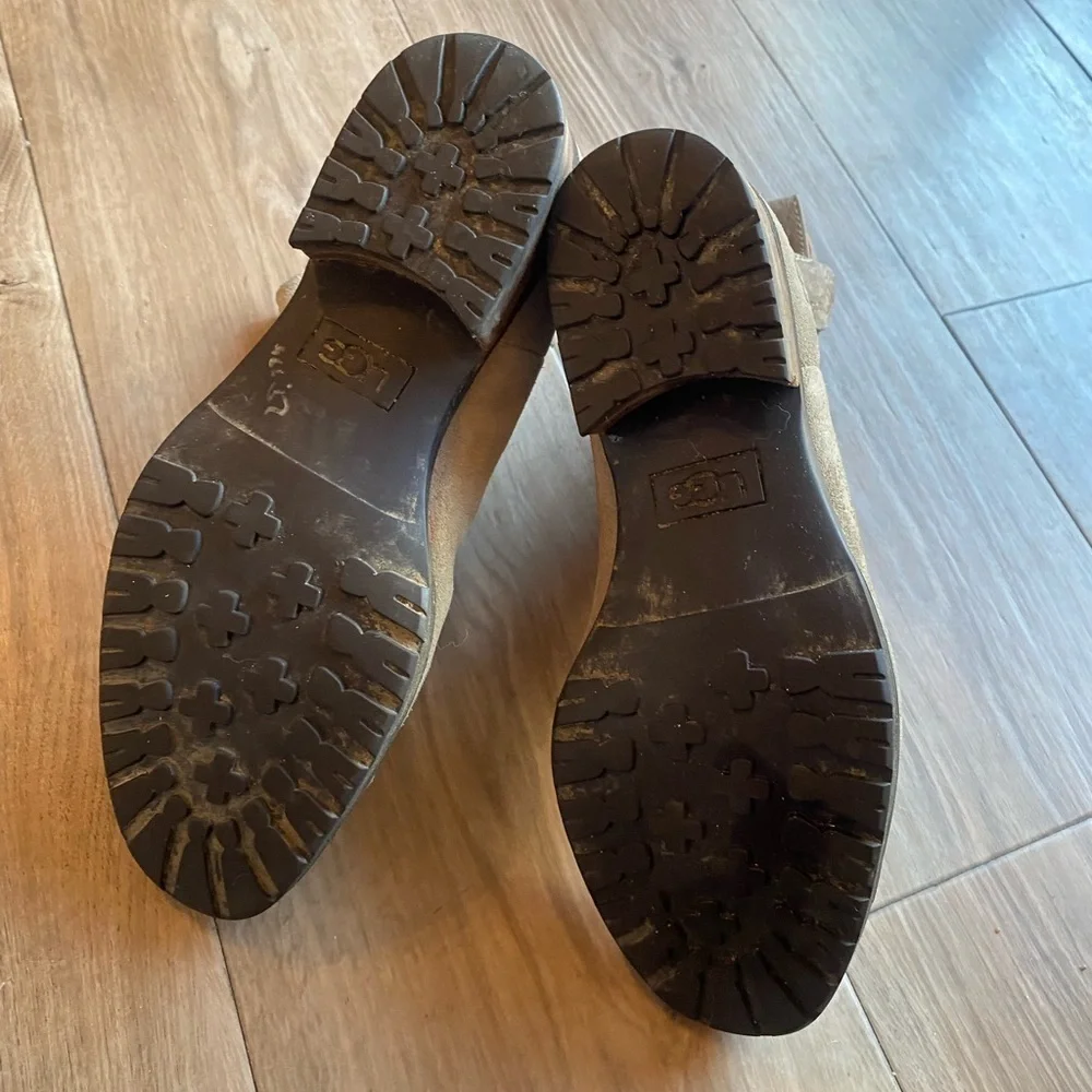 UGG Beige Suede Hillhurst Boots
